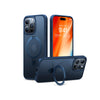 TORRAS iPhone 15 支架手機殼特殊色 霧面海軍藍