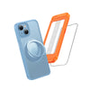UPRO Ostand Pro MagSafe支架防摔手機殼 iPhone 15系列 霧面淺藍加購保護貼